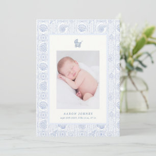 Snygg Coquette Kust Baby Födelseannons Inbjudningar