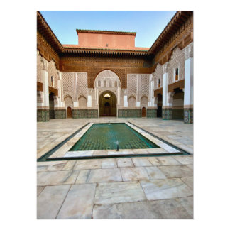Snygg Courtyard Ben Youssef - Marrachech Fototryck