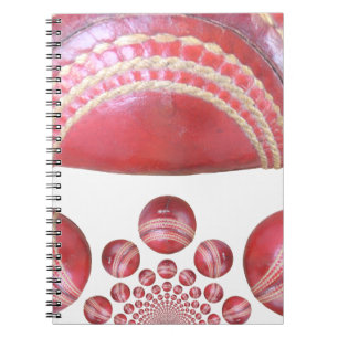 Snygg Cricket Boll Art Design Anteckningsbok