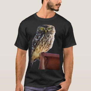 Snygg Cute Barn Uggla med bred Gult E T Shirt