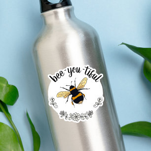 Snygg Cute Bumblebee Sticker Klistermärken