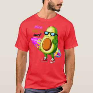 Snygg dag till surfa avocado t shirt