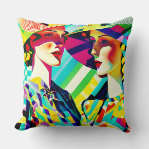 Snygg Dam Retro Design Dekorativ kudde