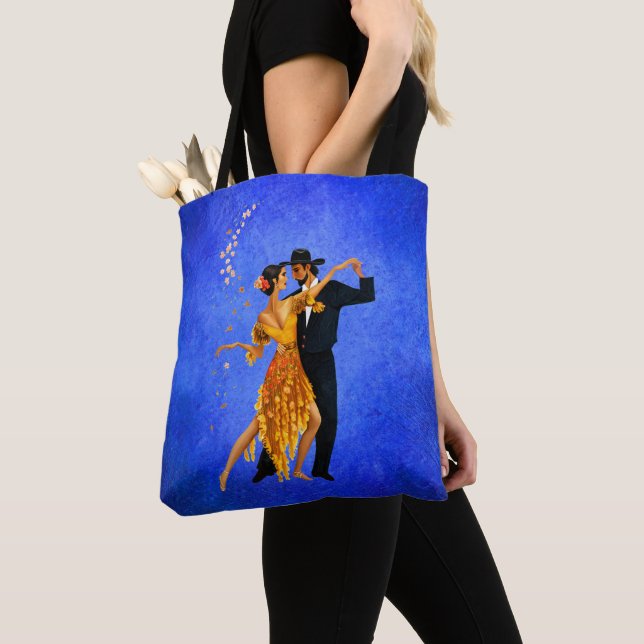 Snygg Danple Tote Bag Tygkasse (Närbild)