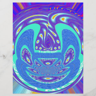 Snygg design av vektorkonst i cyan blue kaleidosco