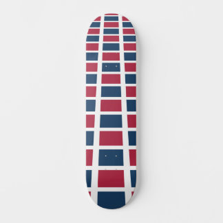 Snygg design djärvt rött och blått mönster 8 tum mini skateboard bräda 18,5 cm