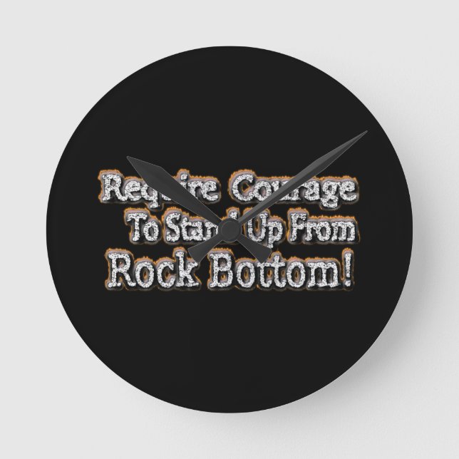 Snygg design om modet att stå upp! T-Shir Rund Klocka (Framsida)