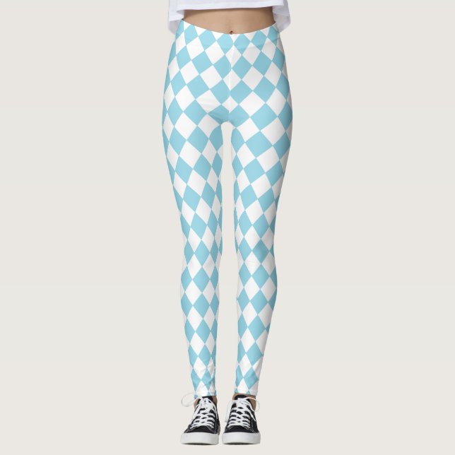 Snygg Diamond Mönster Leggings (Framsida)