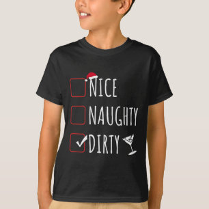 Snygg Dirty Funny jul Dirty Martini T Shirt