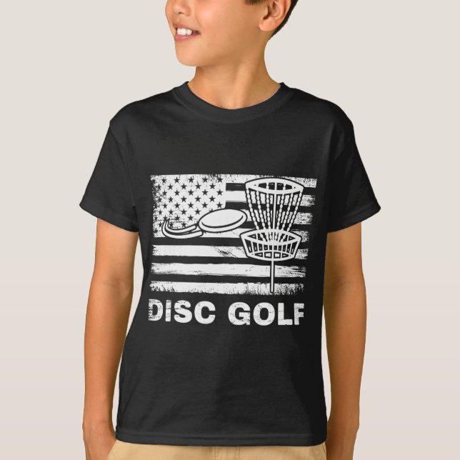 Snygg discgolfdesign för män kvinnor barn discgolf t shirt (Framsida)