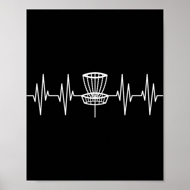 Snygg discgolfdesign för män kvinnor Disc Golf Pla Poster (Framsidan)