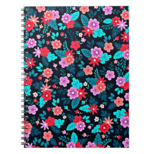 Snygg Ditsy-Blommigt - Background-56676 Anteckningsbok