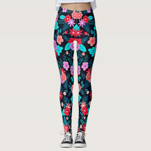 Snygg Ditsy-Blommigt - Background-56676 Leggings