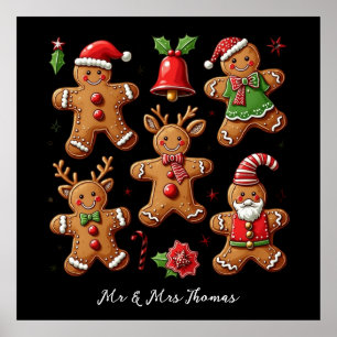 Snygg doft av Gingertea Cookies Festive Poster