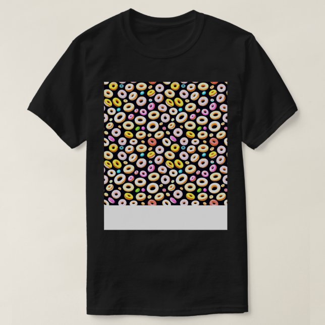 Snygg Donut Mönster design för Doughnu T Shirt (Design framsida)