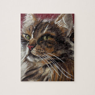 Snygg Dreamer - Maine Coon Cat Puzzle Pussel