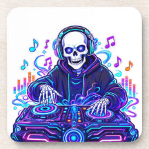 Snygg EDM-musik Skalle Drickaunderlägg
