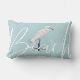 Snygg Egret Art Lumbarkudde