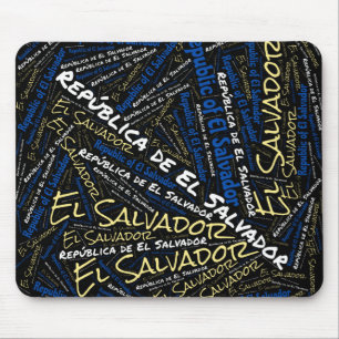 Snygg El Salvador Flagga Färg Patriotic Musmatta