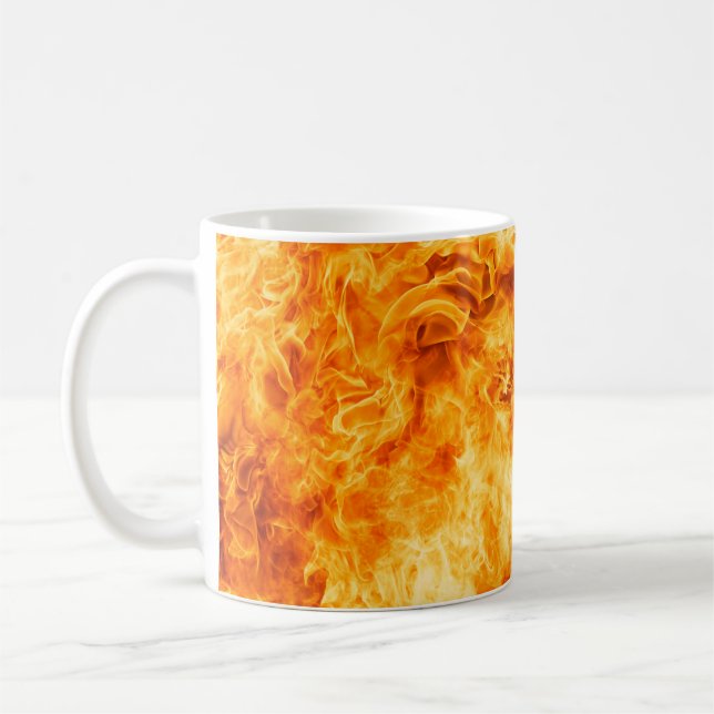Snygg eld kaffemugg (Vänster)