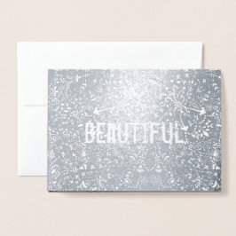 Snygg Elegance Folierat Kort