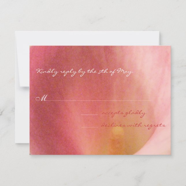 Snygg Elegant Cala Lily Bröllop OSA (Framsida)