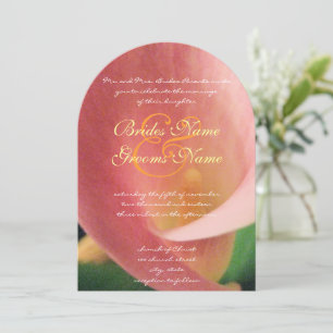 Snygg Elegant Cala Lily Wedding bjudande Inbjudningar