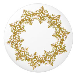 Snygg Elegant Guld Diadem-design Knopp