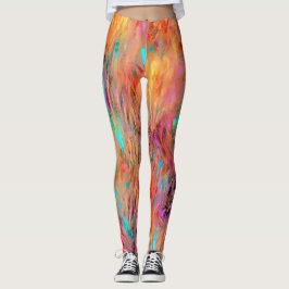 Snygg Elegant Jewel Tones Seamless Mönster Leggings