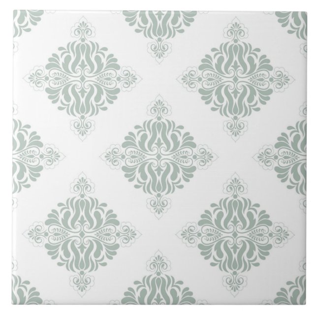 Snygg elegant pastel mönster William Morris Kakelplatta (Framsidan)