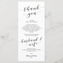 Snygg Elegant Tack för ställe-kortet Program