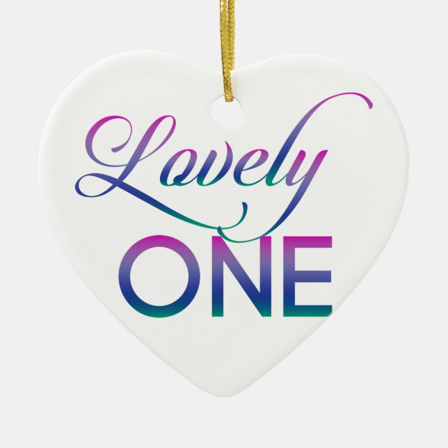 Snygg en julgransprydnad keramik (Framsidan)