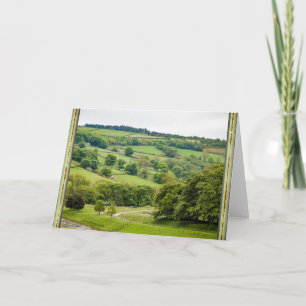 Snygg engelsk Landcape Yorkshire Dales Kort