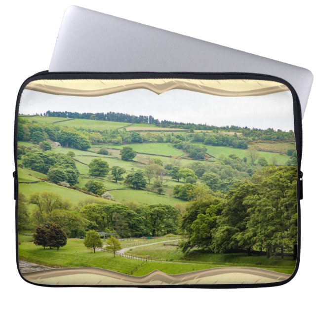 Snygg engelsk Landcape Yorkshire Dales Laptop Fodral (Framsidan)