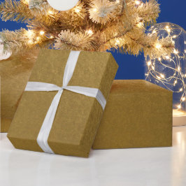 Snygg Enkel Metallisk Inspirerad Mörkguld Presentpapper