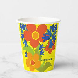 Snygg, enkel sommardesign för blommigtar