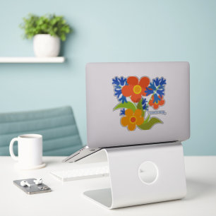 Snygg, enkel sommardesign för blommigtar klistermärken
