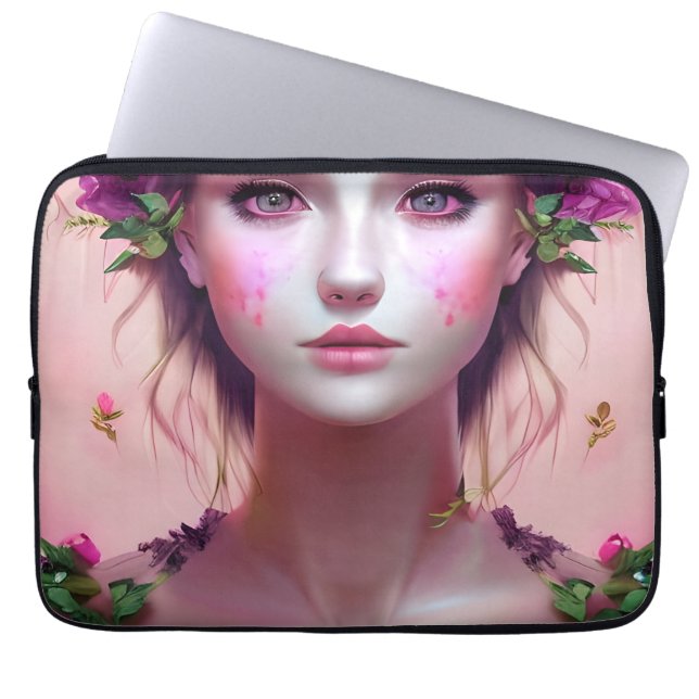 Snygg Etheral Enchanted Woman Fantasy Art Laptop Fodral (Framsidan)
