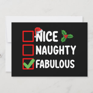 Snygg, Fabulous Funny jullista H Inbjudningar
