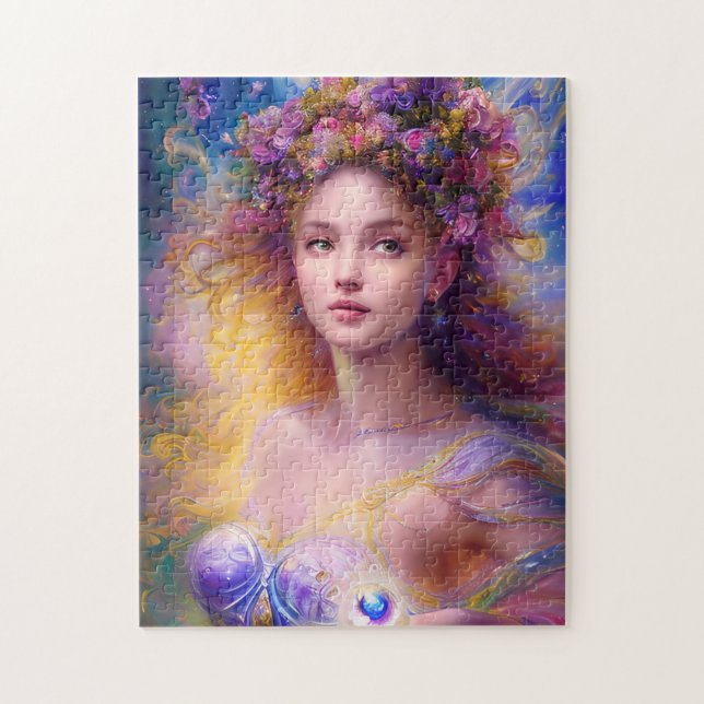 Snygg Fairy Girl ai art Pussel (Vertikal)