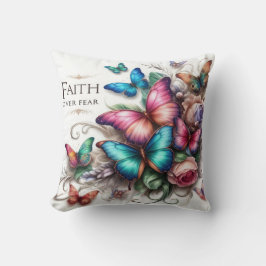 Snygg "Faith over Fear" Dekorativ kudde