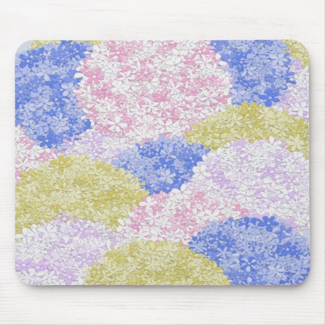 Snygg Fält av Hydrangeas Musmatta (Framsidan)