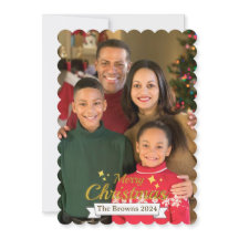 Snygg familjefoptofoto God jul Hälsning