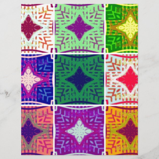 Snygg Fantastisk African Checkated Print mönster (Framsida)