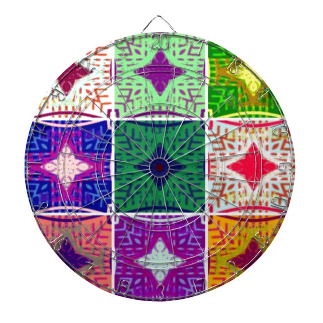 Snygg Fantastisk African Checkated Print mönster Piltavla (Framsidan)