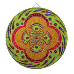 Snygg fantastisk African Mandala Mönster Design Darttavla