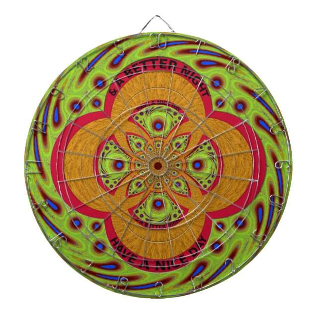Snygg fantastisk African Mandala Mönster Design Darttavla (Framsidan)