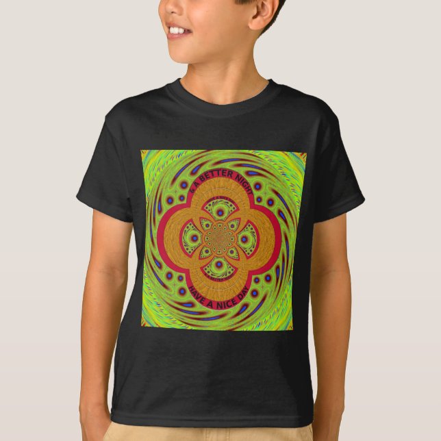 Snygg fantastisk African Mandala Mönster Design T Shirt (Framsida)