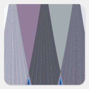 Snygg Fantastisk Chevron Design Art-utskrift Fyrkantigt Klistermärke