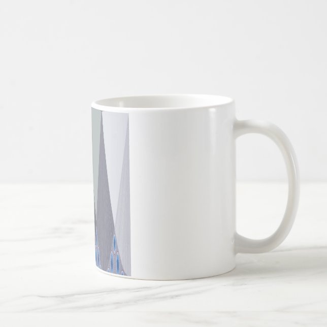 Snygg Fantastisk Chevron Design Art-utskrift Kaffemugg (Höger)